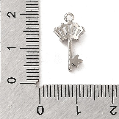 Brass Cubic Zirconia Pendents KK-M275-26P-1