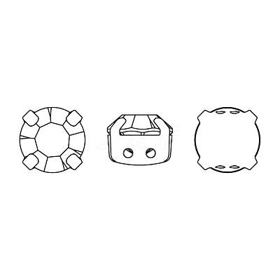Preciosa® MAXIMA Crystal in Sew-On Cup X-PRC-SS39-70010-G-1