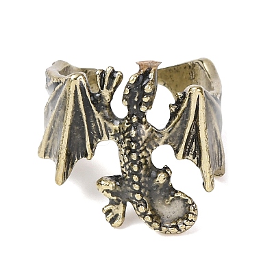 Glow in the Dark Luminous Brass Open Cuff Ring PW-WG90626-03-1