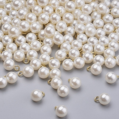 Acrylic Pearl Pendants IFIN-I031-01G-1
