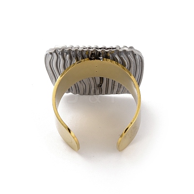 304 Stainless Steel Open Cuff Rings RJEW-K258-08GP-02-1
