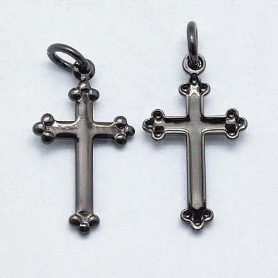 Brass Pendants KK-P147-13B-NR-1