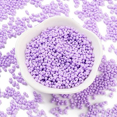 Baking Paint Glass Seed Beads SEED-A033-05J-1