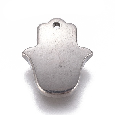 Tarnish Resistant 304 Stainless Steel Pendants Rhinestone Setting STAS-E474-46-1