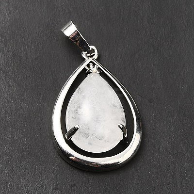 Natural Quartz Crystal Pendants G-B033-04P-20-1