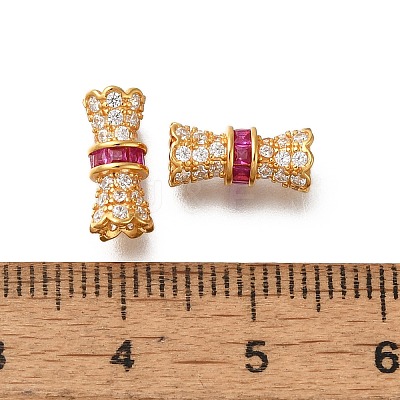 925 Sterling Silver Micro Pave Cubic Zirconia Screw Clasps STER-M018-04G-1