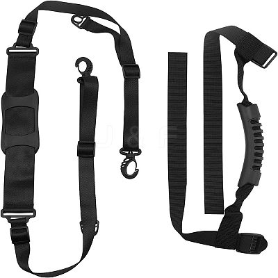 SUPERFINDING 2Pcs 2 Style Nylon Skateboard Shoulder Straps FIND-FH0002-21-1
