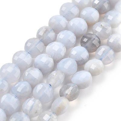 Natural Blue Lace Agate Beads Strands G-C179-A08-02-1