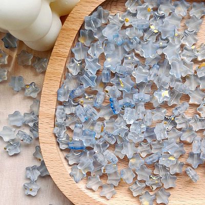 30Pcs Frosted Glass Beads PW-WGAB1F9-01-1