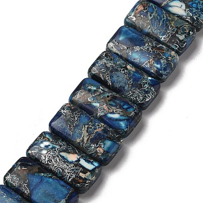 Synthetic Imperial Jasper Beads Strands G-Q050-A01-02-1