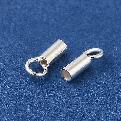 925 Sterling Silver Cord Ends STER-P055-01B-S-1