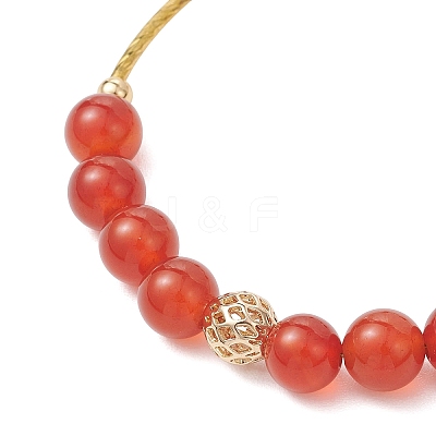 Natural Carnelian Beaded Bracelets for Women BJEW-JB12961-1