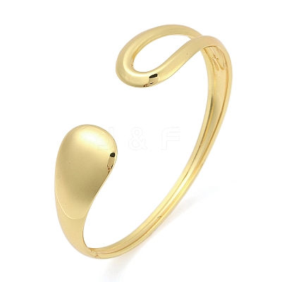 304 Stainless Steel Cuff Bangles for Women BJEW-Z097-06G-1