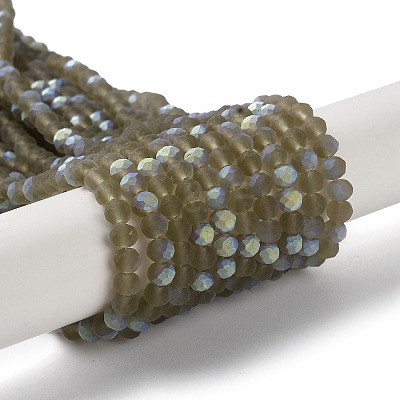 Transparent Glass Beads Strands X1-EGLA-A034-T4mm-MB16-1