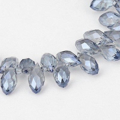 Electroplate Glass Beads Strands EGLA-J068-FR04-1