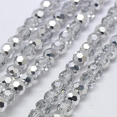 Electroplate Glass Beads Strands EGLA-J042-8mm-H02-1