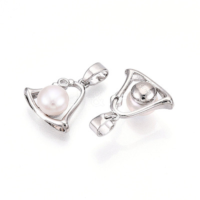 Natural Cultured Freshwater Pearl Charms PEAR-N020-07N-1