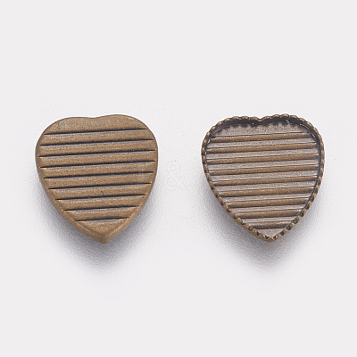 Brass Cabochon Settings KK-14/X/10X11MM-AB-1