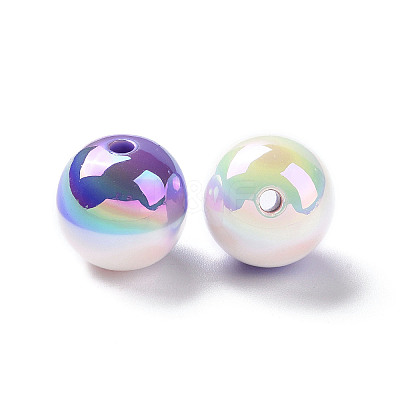 Two Tone Opaque Resin Beads RESI-A020-02A-1