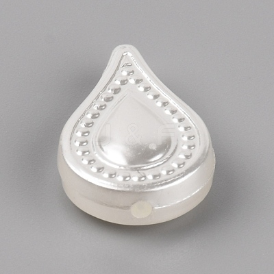 Opaque Acrylic Beads OACR-WH0026-02A-1