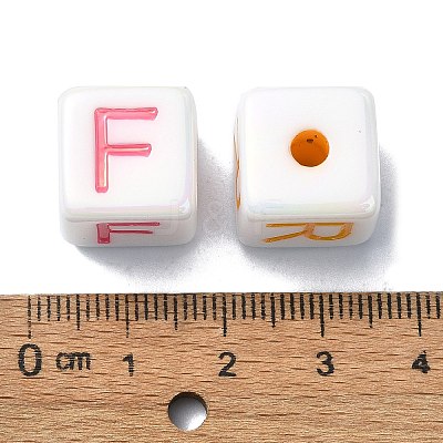 Opaque Acrylic Beads OACR-E033-37-1