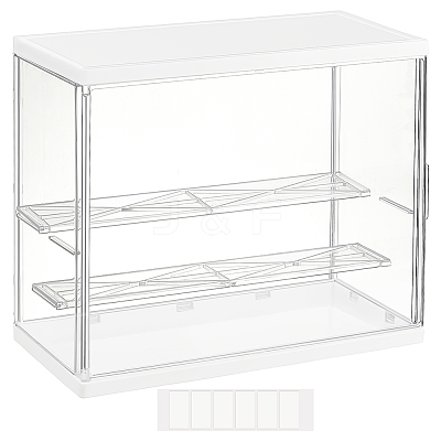 Assembled Rectangle Acrylic Action Figures Display Boxes ODIS-WH0017-096B-1