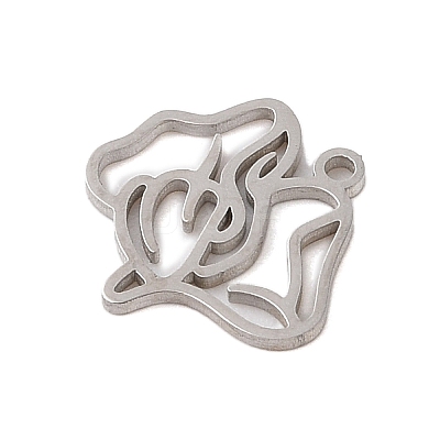Non-Tarnish 304 Stainless Steel Pendants STAS-S139-06P-08-1