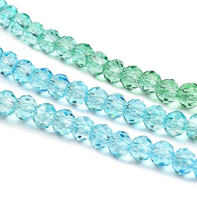 Transparent Painted Glass Beads Strands LS-DGLA-A034-T3mm-A17-1