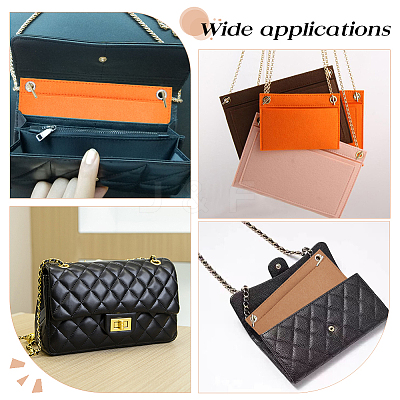 5Pcs 5 Colors Felt Purse Organizer Insert FIND-WR0007-36A-1