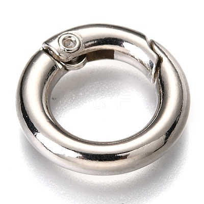 Zinc Alloy Spring Gate Rings PALLOY-C100-01P-01-1