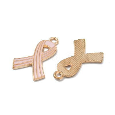 Light Gold Tone Zinc Alloy Enamel Pendants ENAM-WH0061-14B-1
