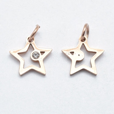 316 Surgical Stainless Steel Pendants STAS-K178-01A-RG-1