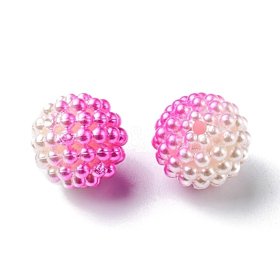 Imitation Pearl Acrylic Beads OACR-FS0001-32F-1