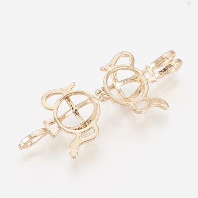 Brass Locket Pendants KK-Q748-015KC-1
