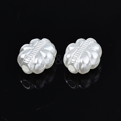 ABS Plastic Imitation Pearl Beads OACR-N008-124-1