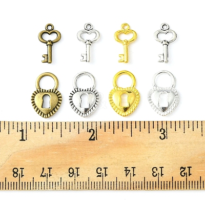 80Pcs 8 Style DIY Alloy Pendants FIND-FS0001-66-1
