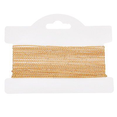 Brass Flat Cable Chains KK-BBC0013-53-1