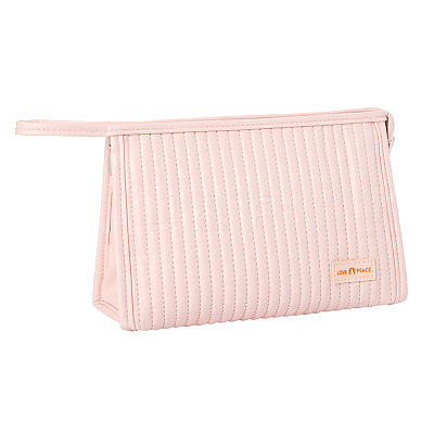 Solid Color Portable PU Leather Makeup Storage Bag PAAG-PW0001-130A-1