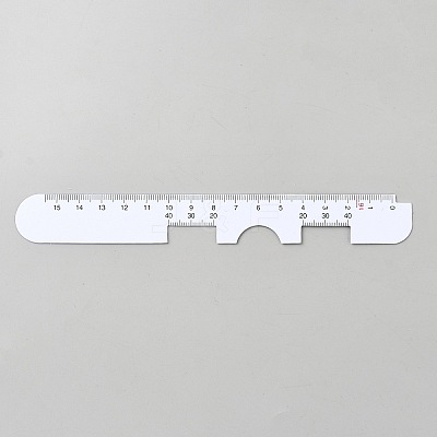 Plastic PVC Pupil Distance Ruler AJEW-WH0348-462-1
