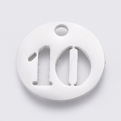 Non-Tarnish 304 Stainless Steel Pendants LS-STAS-F233-10-P-1