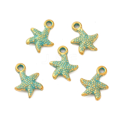 Starfish Alloy Pendants FIND-Z063-44G-1