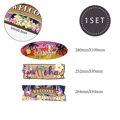 Wood Hanging Wall Decorations HJEW-WH0046-002-1