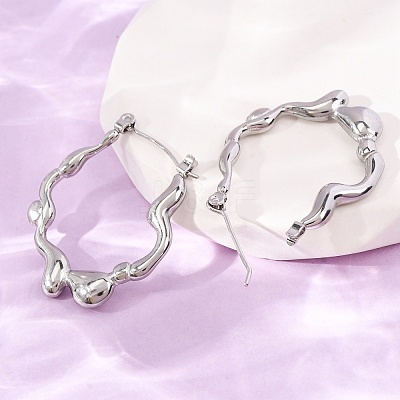 304 Stainless Steel Hoop Earrings for Women SA-CBA7B26-02P-1