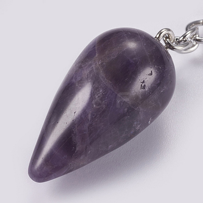 Natural Amethyst Keychain KEYC-P041-B02-1