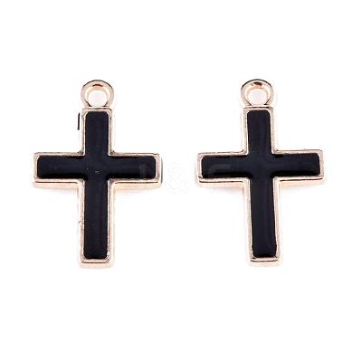 Alloy Enamel Pendants PALLOY-P118-29B-1