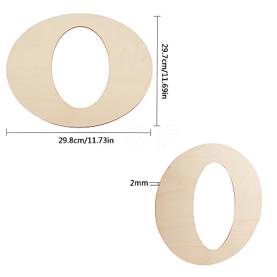 Unfinished Wood Shape WOOD-CN0001-010O-1