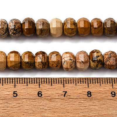 Natural Picture Jasper Beads Strands G-P587-D12-02-1
