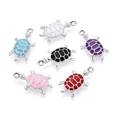 Alloy Enamel Pendants PALLOY-T092-26P-1