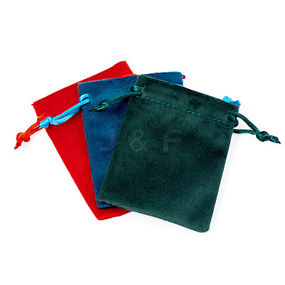 10Pcs Velvet Jewelry Drawstring Storage Pouches ABAG-TA0001-31A-1
