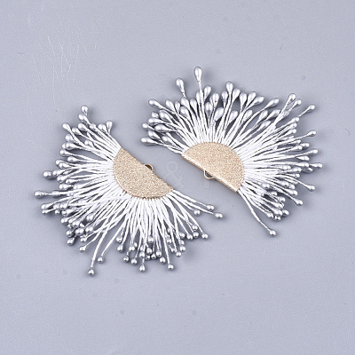 Polycotton(Polyester Cotton) Tassel Pendant Decorations X-FIND-T041-15-1